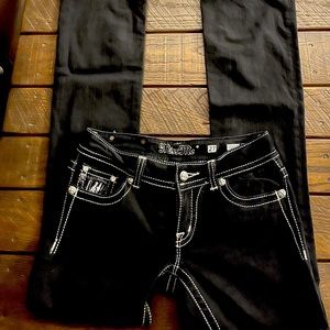 Miss Me Black Boot Cut Size 27